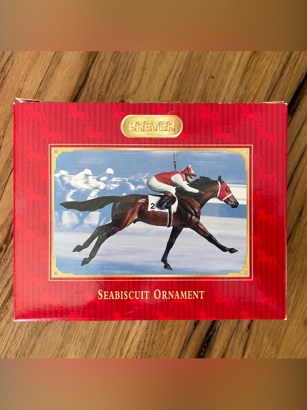 Vintage Breyer Red Seabiscuit Collectible Ornament Box